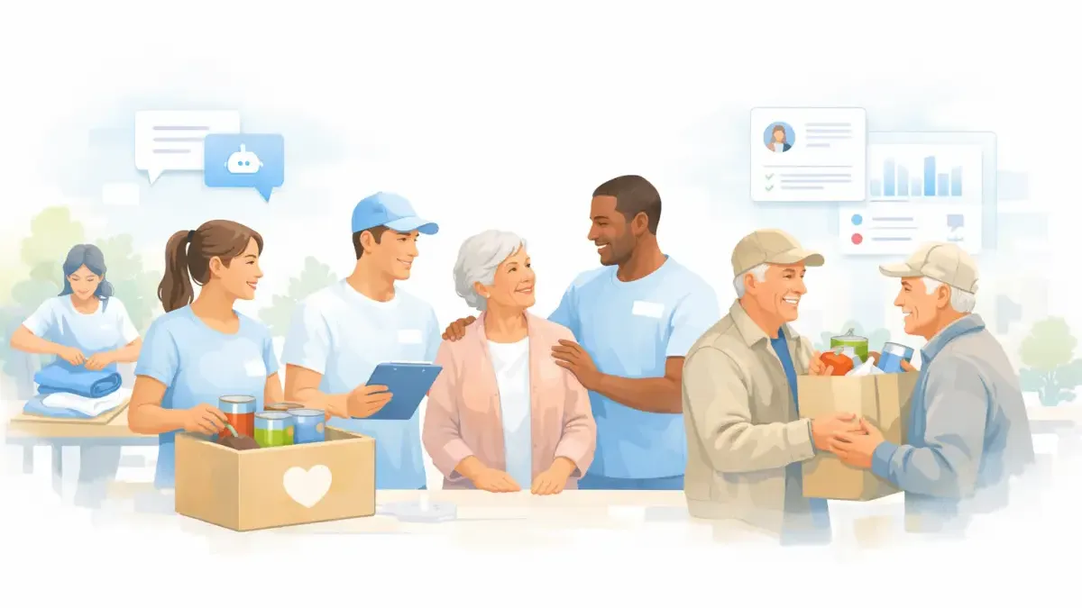 AI conversation delivering impact updates to nonprofit donors to improve retention