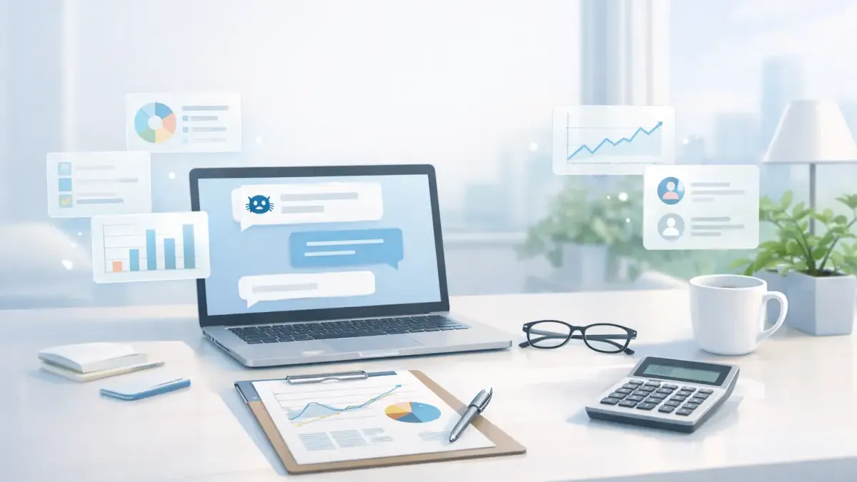 AI conversation qualifying a financial advisory prospect with structured data extraction