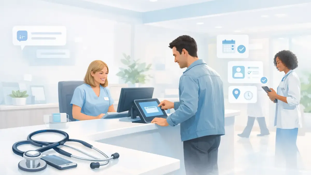 Medical practice reducing patient no-shows with AI-powered conversational intake and reminders