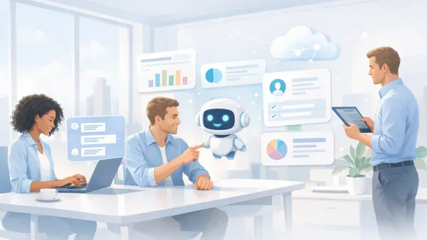 AI conversations replacing web forms across four business use cases — lead qualification brief with budget and timeline data, customer feedback transcript with 70-90% completion, event registration with partial data capture, and SaaS onboarding activation dashboard