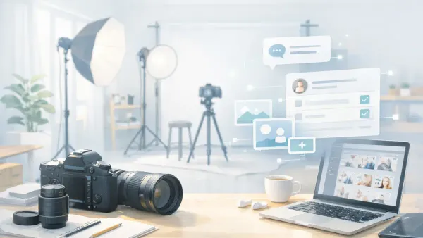 AI conversation automating photography client intake by collecting session details, style preferences, and logistics through natural dialogue