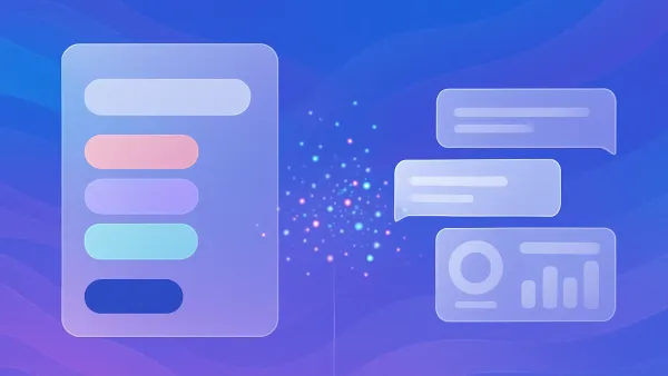 Side-by-side comparison: Typeform's one-question-at-a-time form interface versus Gnosari's AI conversation collecting structured data without form fields